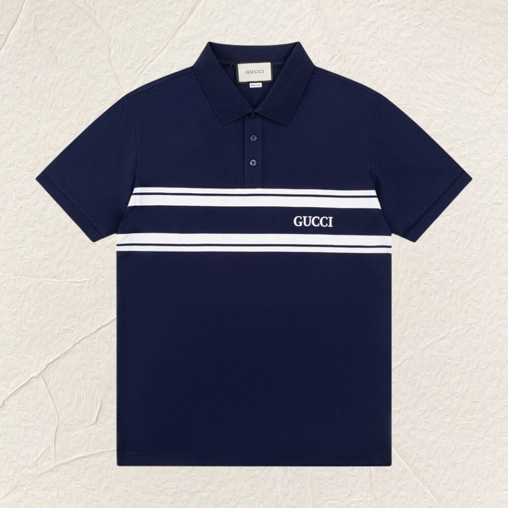Gucci Striped Polo Shirt